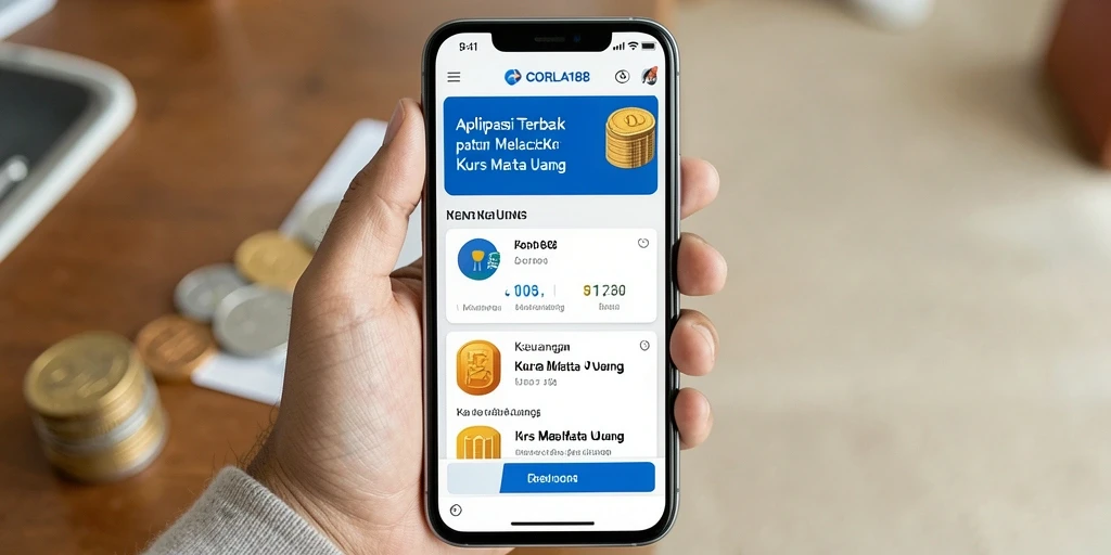 Tampilan antarmuka CORLA188 dengan grafik kurs mata uang.