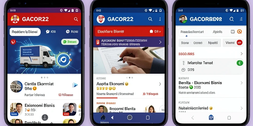 Antarmuka aplikasi GACOR22 menampilkan berita dan analisis ekonomi yang terperinci.