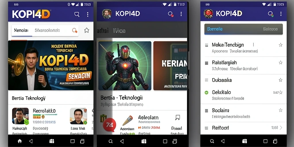Tampilan antarmuka KOPI4D yang modern dan informatif.