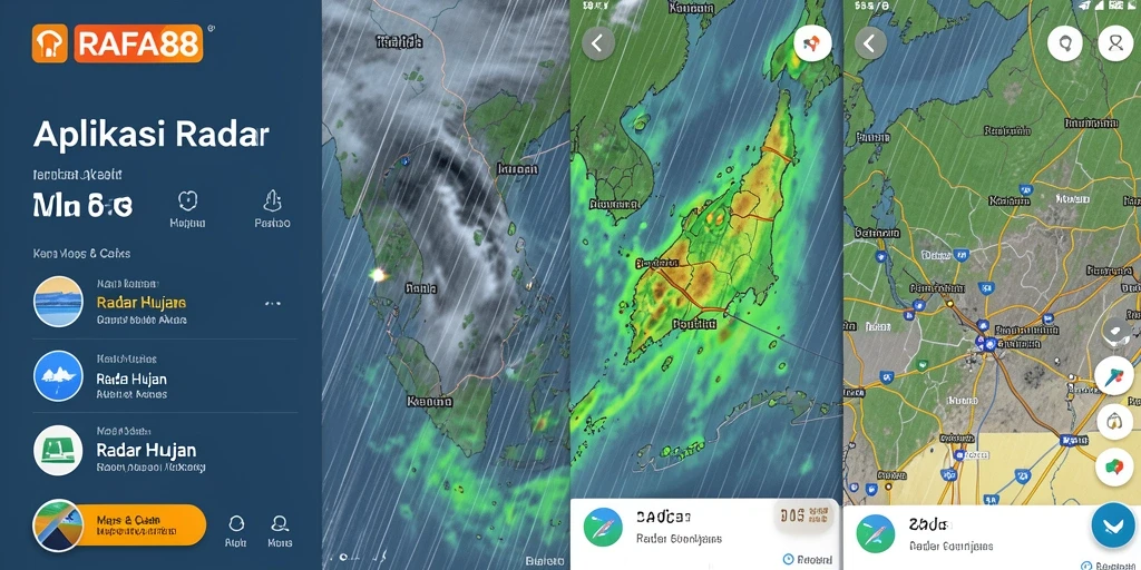 Tampilan antarmuka Radar Hujan RAFA88 yang informatif.